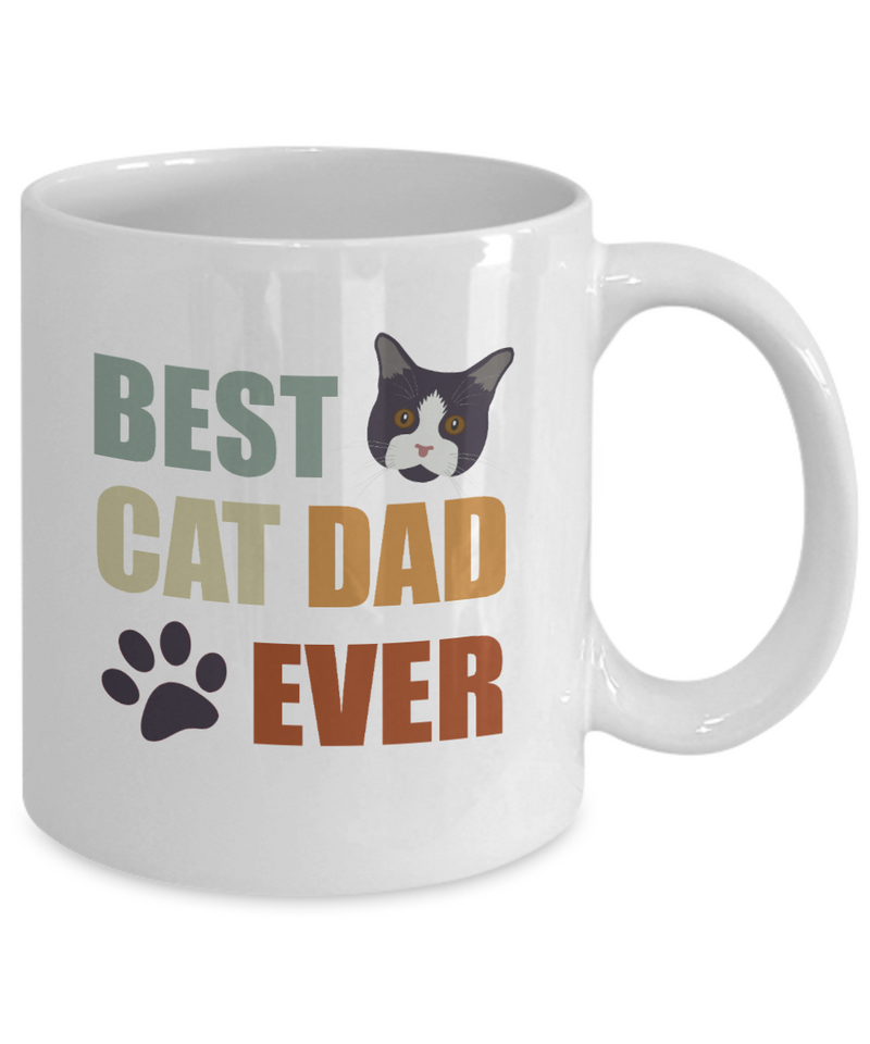 Inspirational Pet Lover - Best Cat Dad Ever Mug